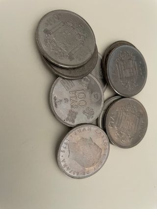 100 Ptas Monedas España - 8 Monedas