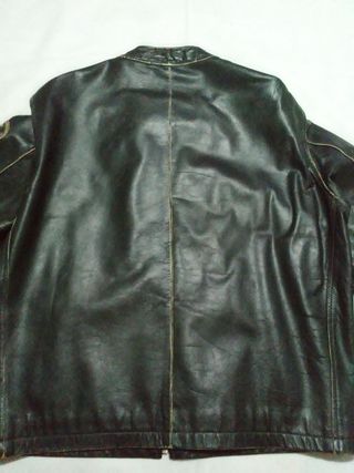 Chaqueta Redskins negra de cuero