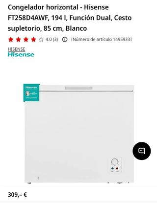 Congelador Horizotal Hisense