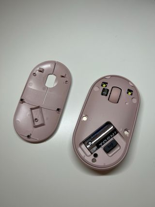 Ratón Logi Pebble rosa - inalámbrico