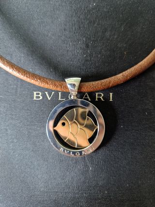 Collar Bulgari Tondo acero/Oro