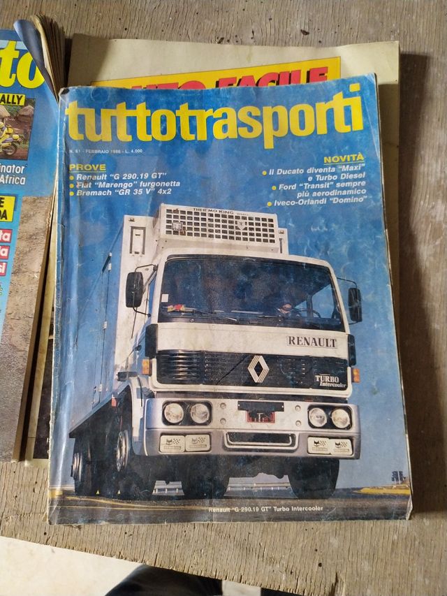 Riviste anni 80 di moto e trasporti i