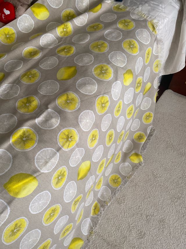 Mantel lino limón 260x140cm