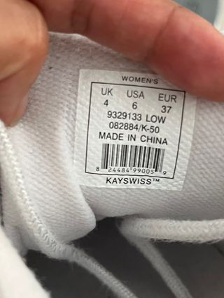 Zapatillas K-Swiss blancas y azules
