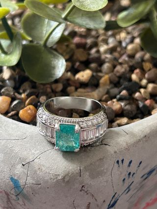 Anillo plata circonitas