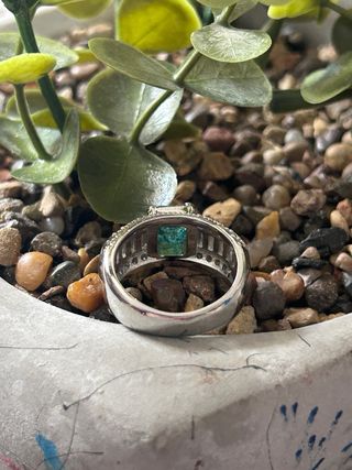 Anillo plata circonitas