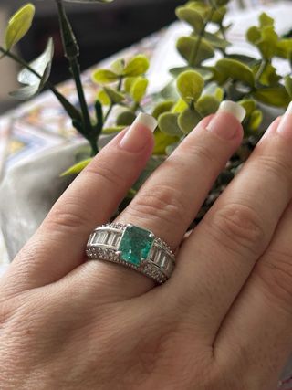 Anillo plata circonitas