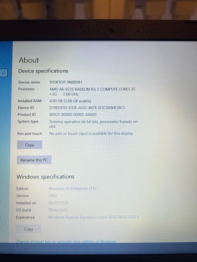 Portátil Asus - x540b