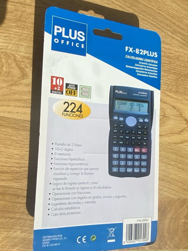 Calculadora científica PLUS OFFICE FX-82PLUS