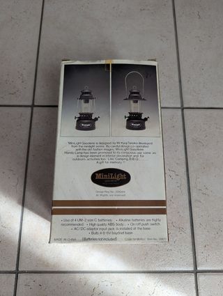 MiniLight - Lampada a batteria stile Vintage Nera