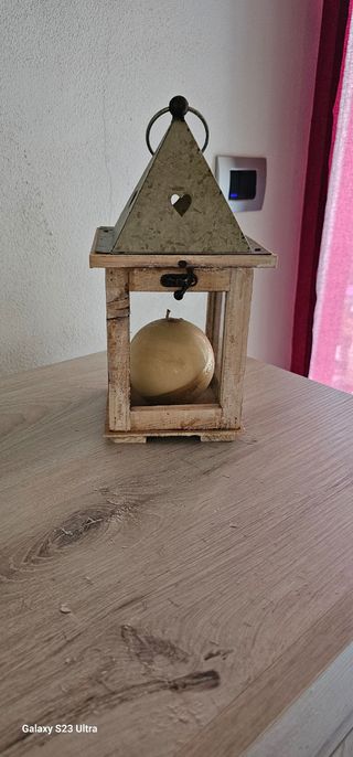 Lanterna legno vintage shabby chic