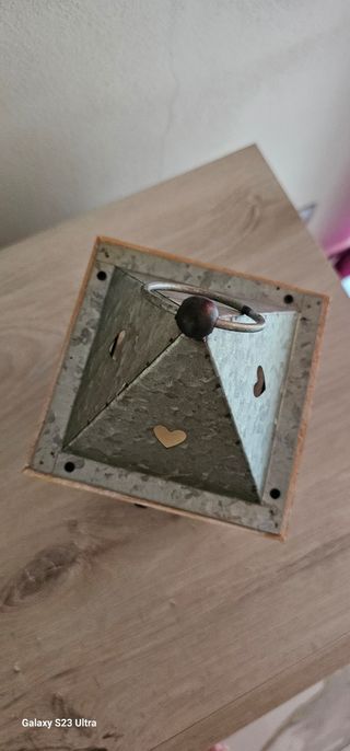 Lanterna legno vintage shabby chic