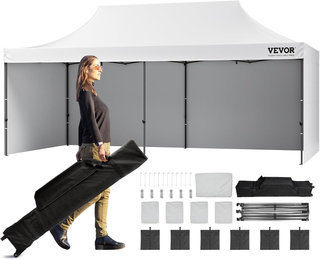 Gazebo Tenda Pop-up Pieghevole con Pareti Laterali