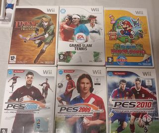 Wii Nintendo + juegos ( 5 euros ).
No lleva mandos