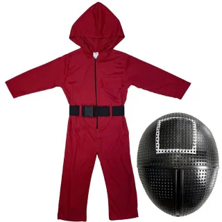 Disfraz Juego del Calamar Soldado Guardia Talla L