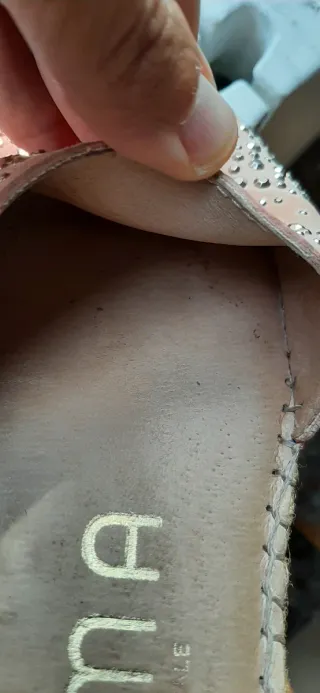 Alpargatas BRUMA esparto beige/rosa