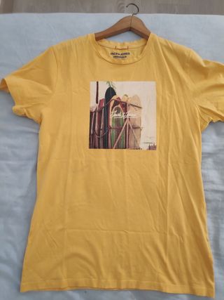 Camiseta Jack&Jones Amarilla - Talla L