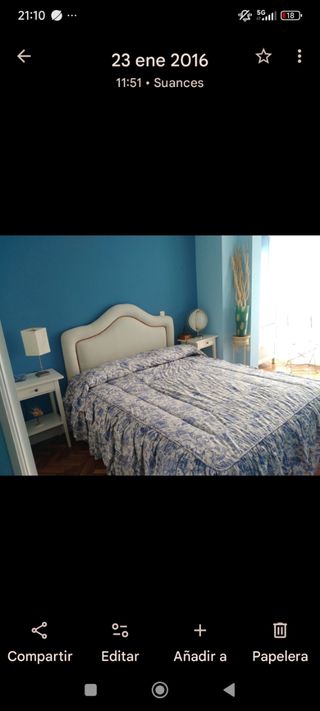 Colcha bouti azul y blanca