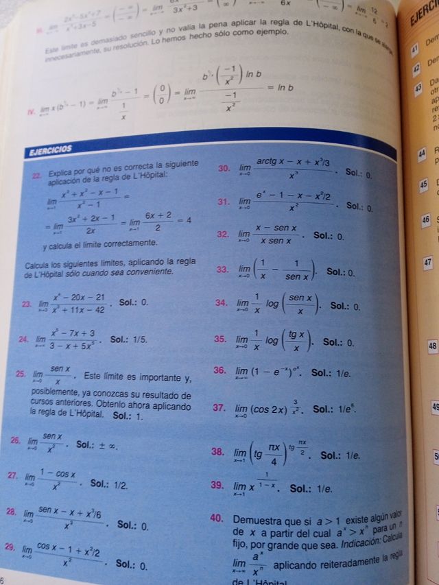 Libro Matemáticas I COU 1989 José Colera M. Guzmán