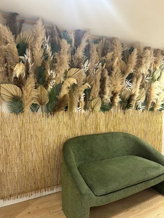 Decoración Pared plantas artificiales