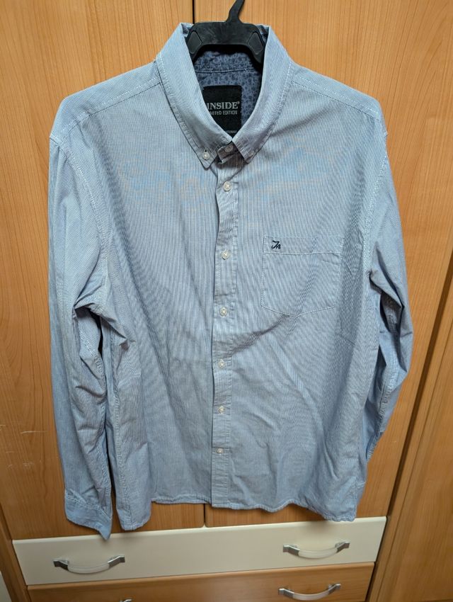 Camisa Inside azul rayas M