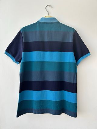 Polo Lacoste Vintage Azul Marino a Rayas