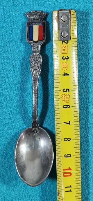 5 Cucharillas antiguas de alpaca coleccionables