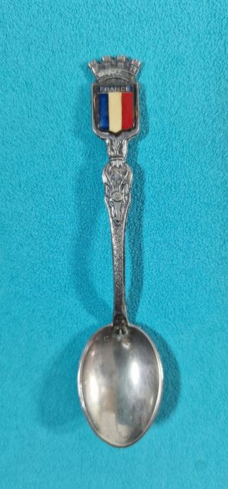 5 Cucharillas antiguas de alpaca coleccionables