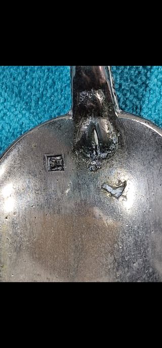 5 Cucharillas antiguas de alpaca coleccionables