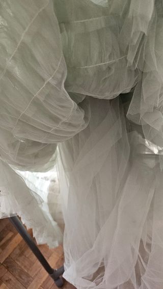 Vestido fiesta niña verde - tul