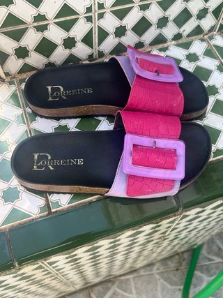 Sandalias Lorraine rosa-morado