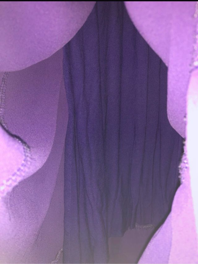 Vestido gasa morado - Talla Unica