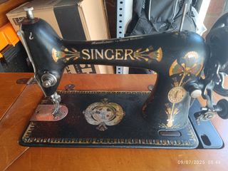 Máquina coser Singer antigua