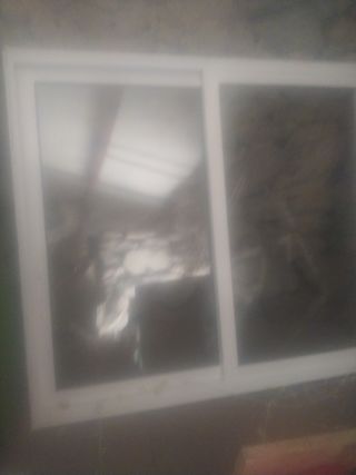 Ventana aluminio 2 hojas con marco