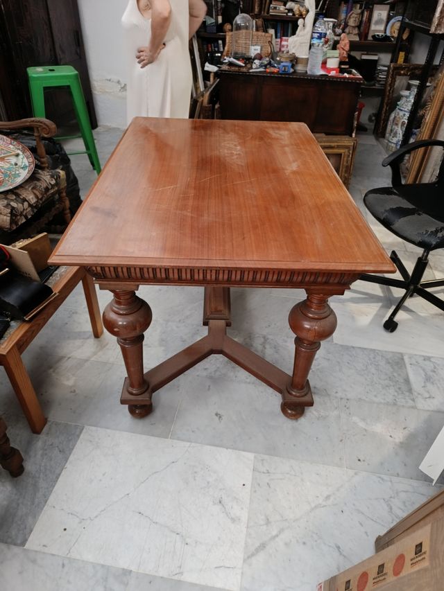 Mesa escritorio madera estilo francés