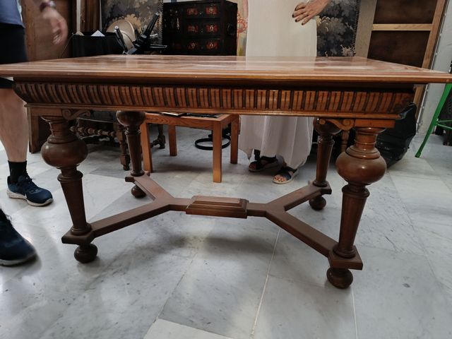 Mesa escritorio madera estilo francés