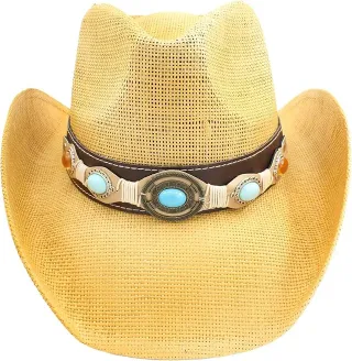 Sombrero vaquero beige unisex