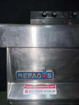 Freidora industrial doble Repagas