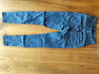 Vaquero premamá azul