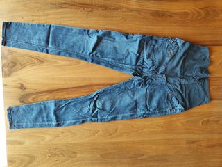 Vaquero premamá azul