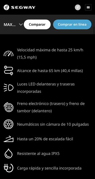 Ninebot MAX G30 Segway-KickScooter [P. Negociable]