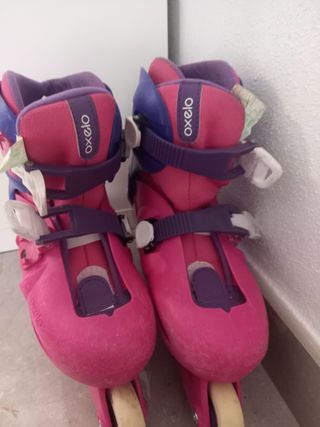 Patines Oxelo Play 3 niña rosa