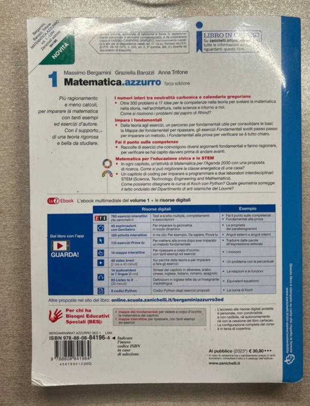 Matematica.azzurro 1