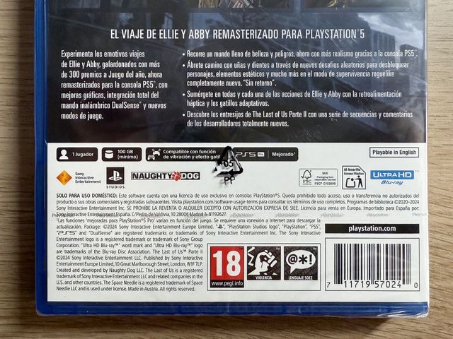 (PRECINTADO) The Last of Us Parte II Remastered