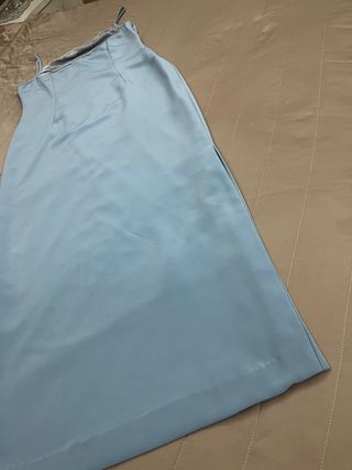 Vestito lungo azzurro