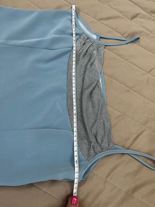 Vestito lungo azzurro