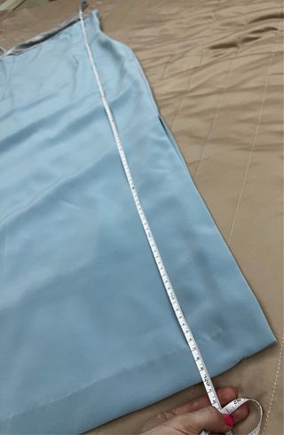 Vestito lungo azzurro