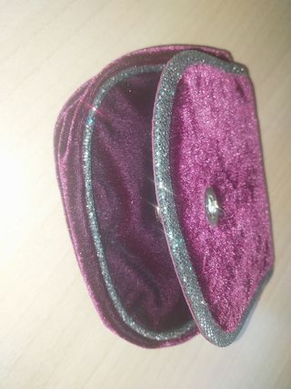 Bolso pequeño terciopelo morado