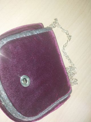 Bolso pequeño terciopelo morado