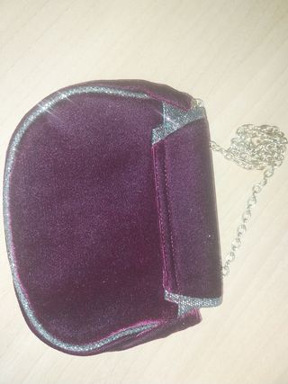 Bolso pequeño terciopelo morado
